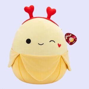 Squishmallows JUNIE the Banana w/ Heart Headband | Valentine 2025 | NWT
